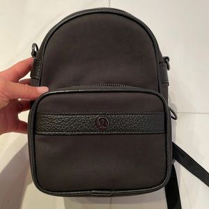 Lululemon Now & Always mini black bag backpack